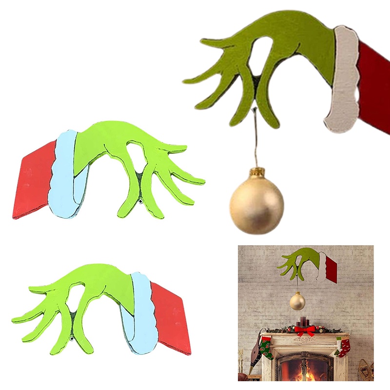 Stiker Dinding Decal Desain Thief Hand Cut Out Untuk Dekorasi Natal