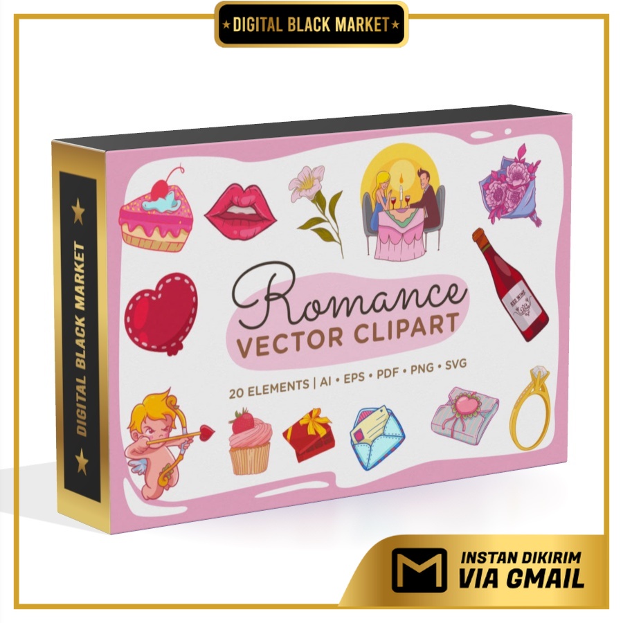 Romance Vector Clipart Pack - Vector Designs