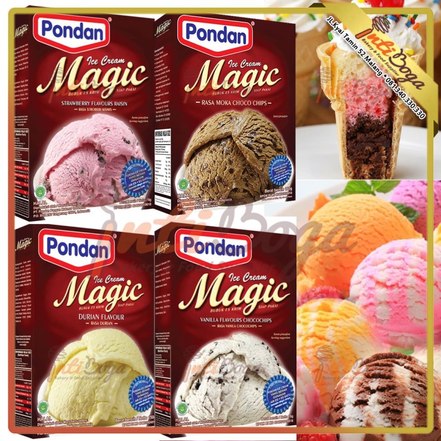 

PONDAN ICE CREAM MAGIC 160Gr - Bubuk Es Krim Instan 160 Gr