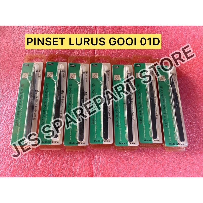 PINSET HITAM LURUS GOOI 01D