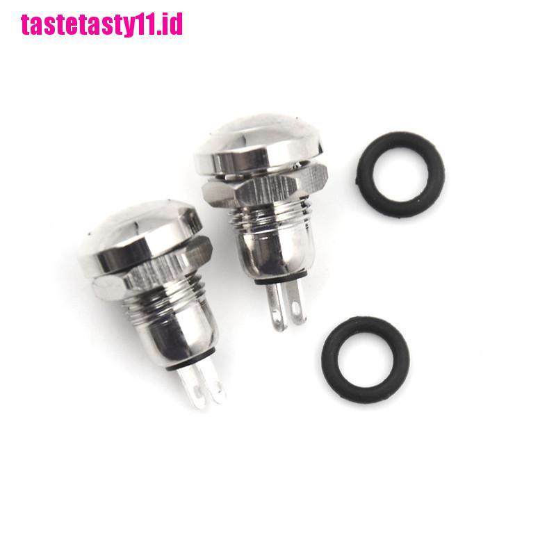 【TTID】2pcs 8mm Mini Micro 2Pin Metal Waterproof Momentary Push Button Switch