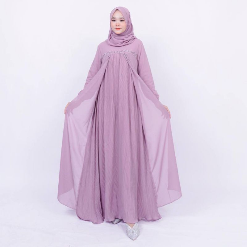 FAMYS - Gamis Dress Amanda Payet 004780-Lavender