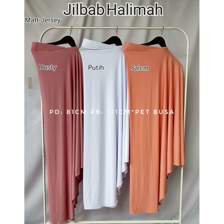 JILBAB PED HALIMAH JUMBO CADAR