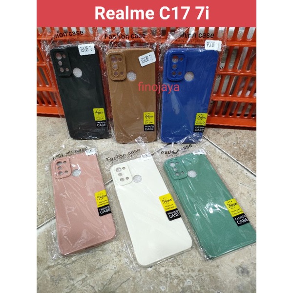 Softcase Realme 7i C17 Silikon Casing Selicon Case Macaron Pelindung Pro Camera