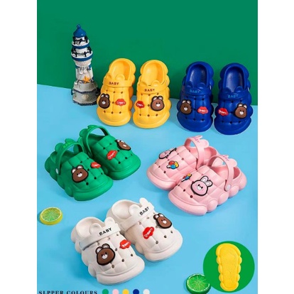 littlekiddoss SH2120N Sendal Bapao Anak Import Sandal Baim Eva Anak TERMURAH Sendal Karet Jelly 24-34