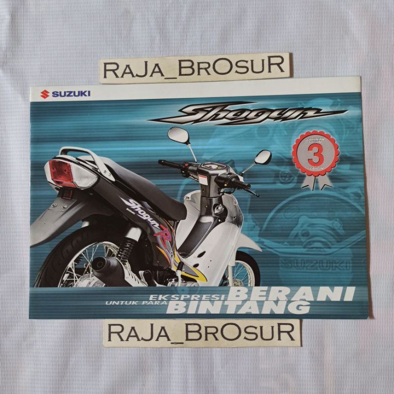 Poster brosur Suzuki Shogun R 110 Shogun 110R 2002