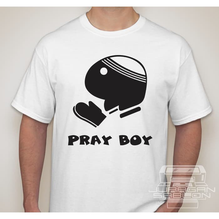 Kaos Baju Obral Combed 30S Distro PRAYBOY PRAY BOY PLAY polos custom