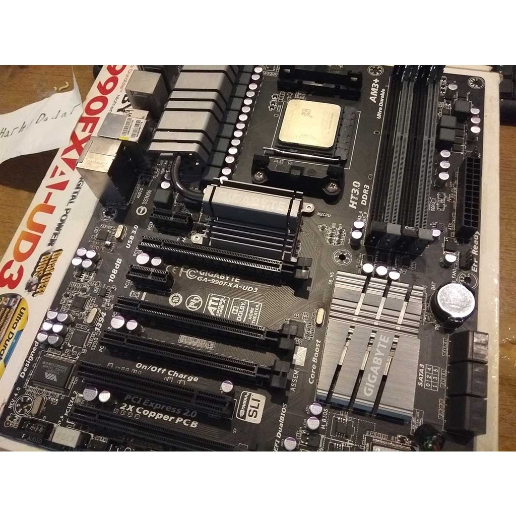 Motherboard am3+ untuk prosesor AMD FX 8350 8320 8300 6300 4300 vishera bulldozer cpu am3 phenom ath