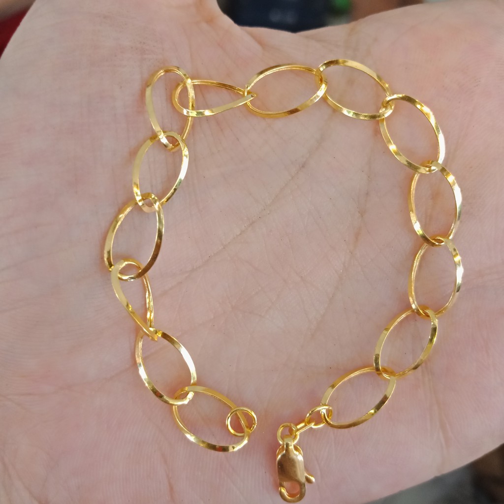 gelang rantai tangan anak dan dewasa emas asli kadar 700 70% 16k 22 holo trixie chain 2 gram