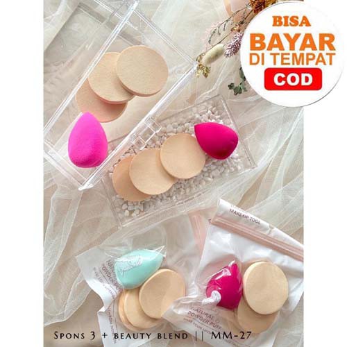 SPON BEDAK MAKE UP DAN BEAUTY BLENDER ISI 4 PCS_Lynn Design