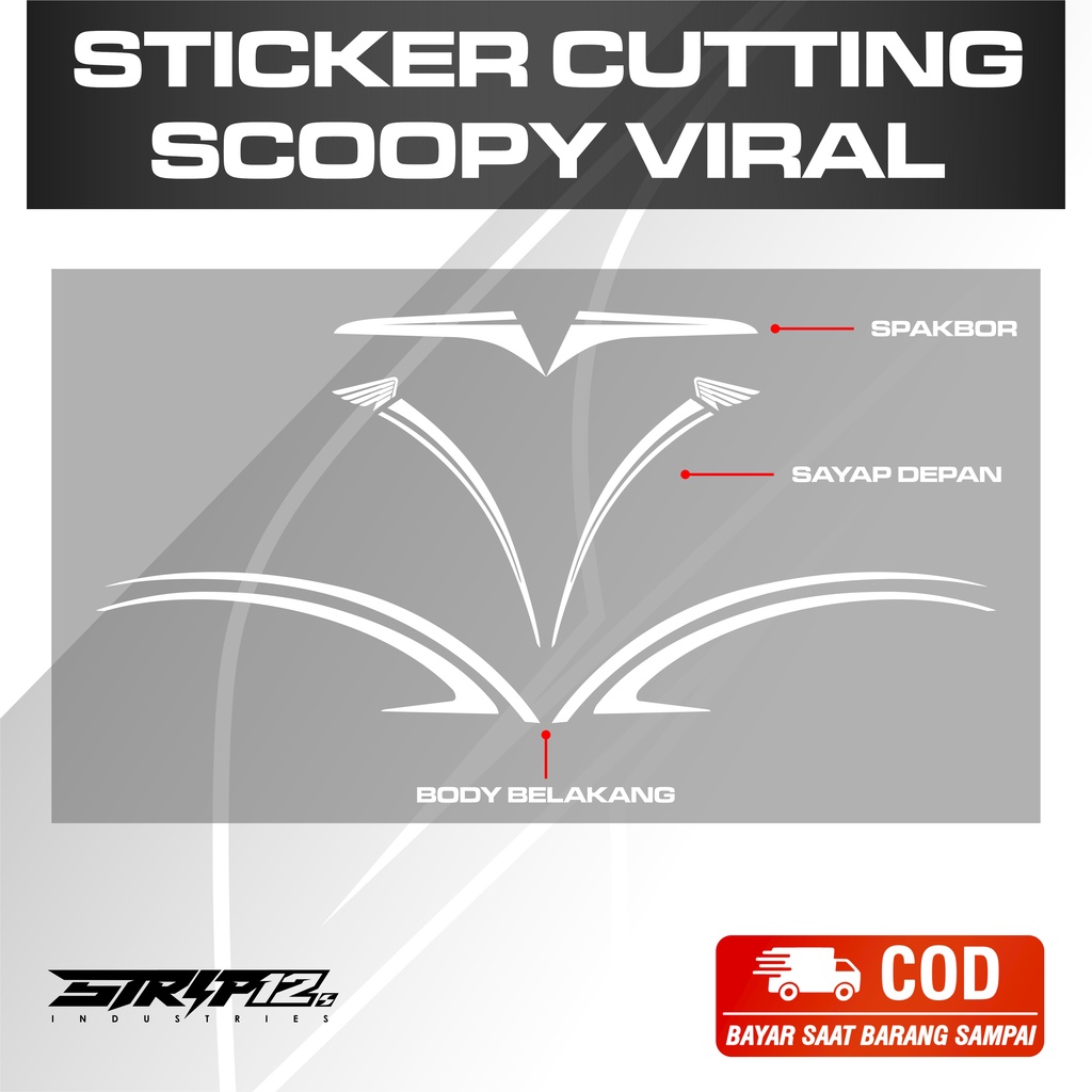 STICKER CUTTING SCOOPY/ CUTTING SCOOPY/ STICKER SCOOPY MURAH/ STICKER SCOOPY VIRAL