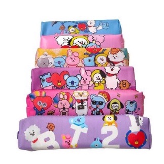 KOTAK PENSIL MOTIF BTS BT21 LUCU UNIK TEMPAT ALAT TULIS MURAH-2