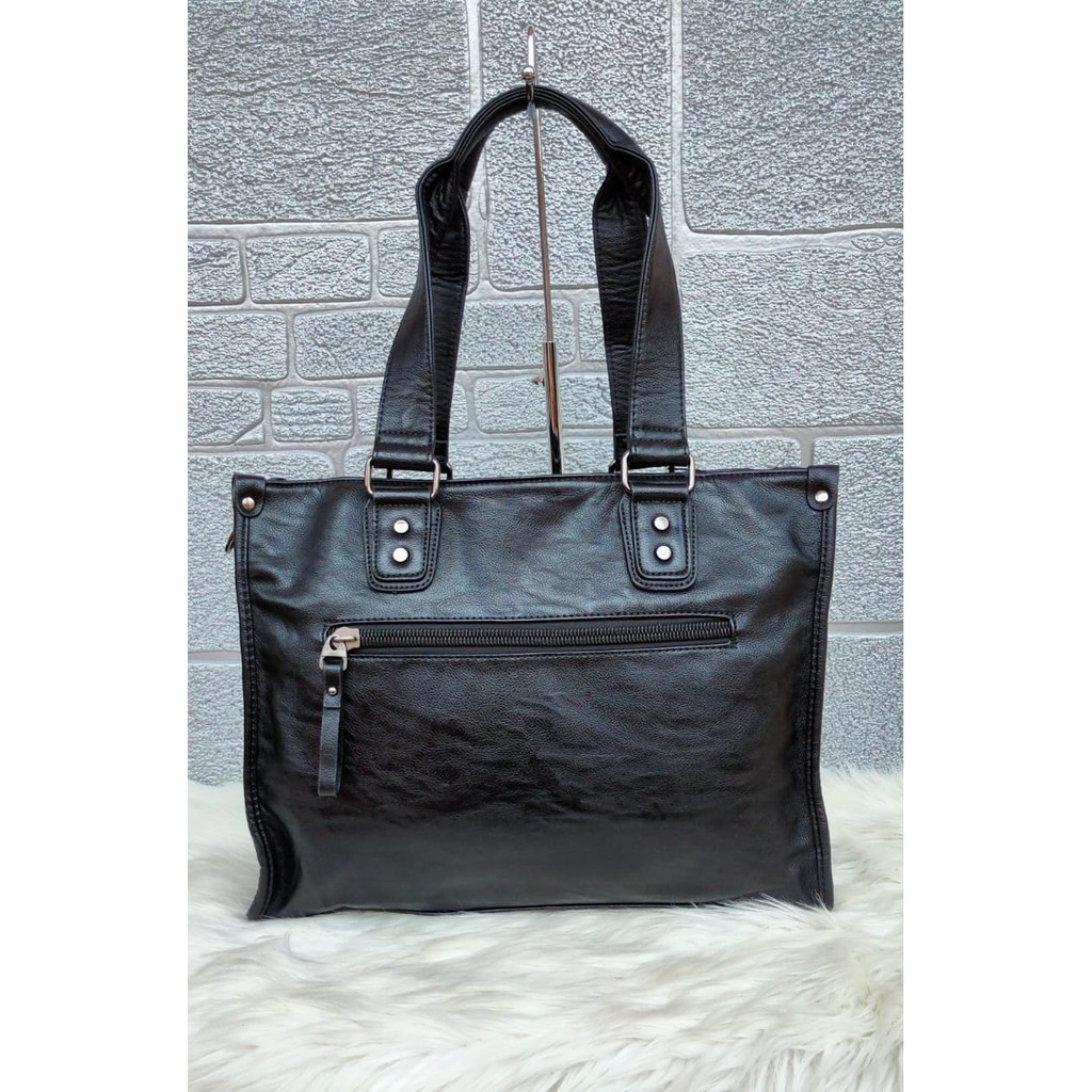 TOTEBAG WANITA IMPORT PREMIUM KULIT ANTI AIR/ TAS LAPTOP 14 INCH/TAS KERJA/TAS KULIAH