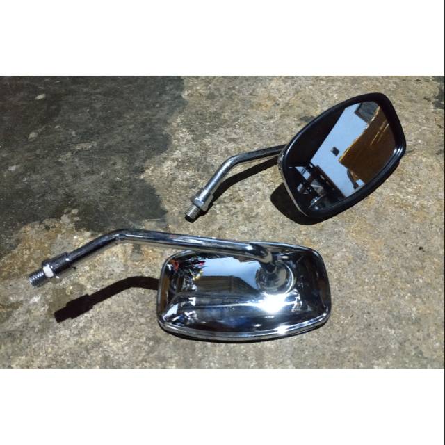 Spion kotak krom C70 c50 v75 v80 c800 CB GL MP tiger japstyle caferacer