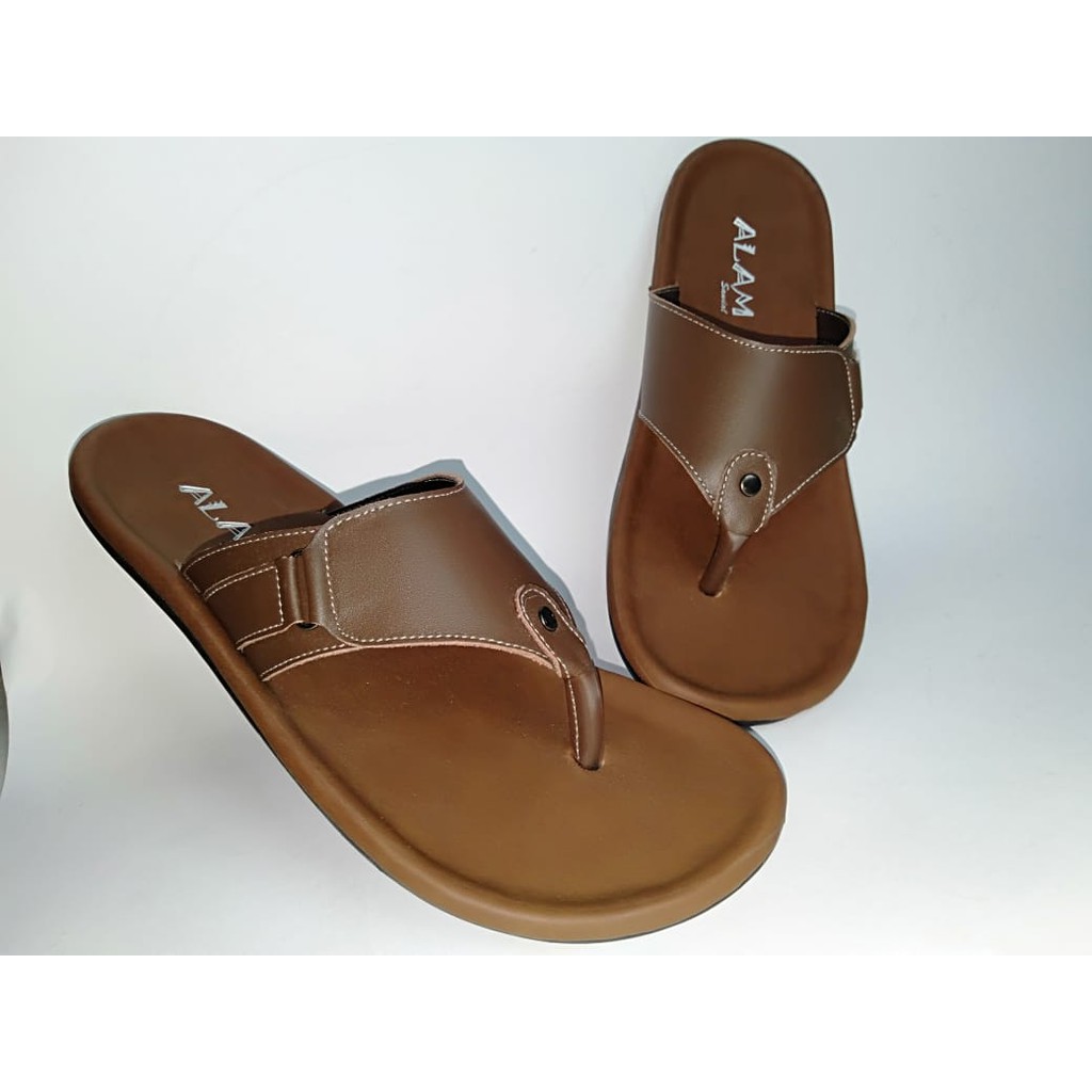 sandal kulit pria asli garut dengan desain yang elegant Model simple dan Praktis