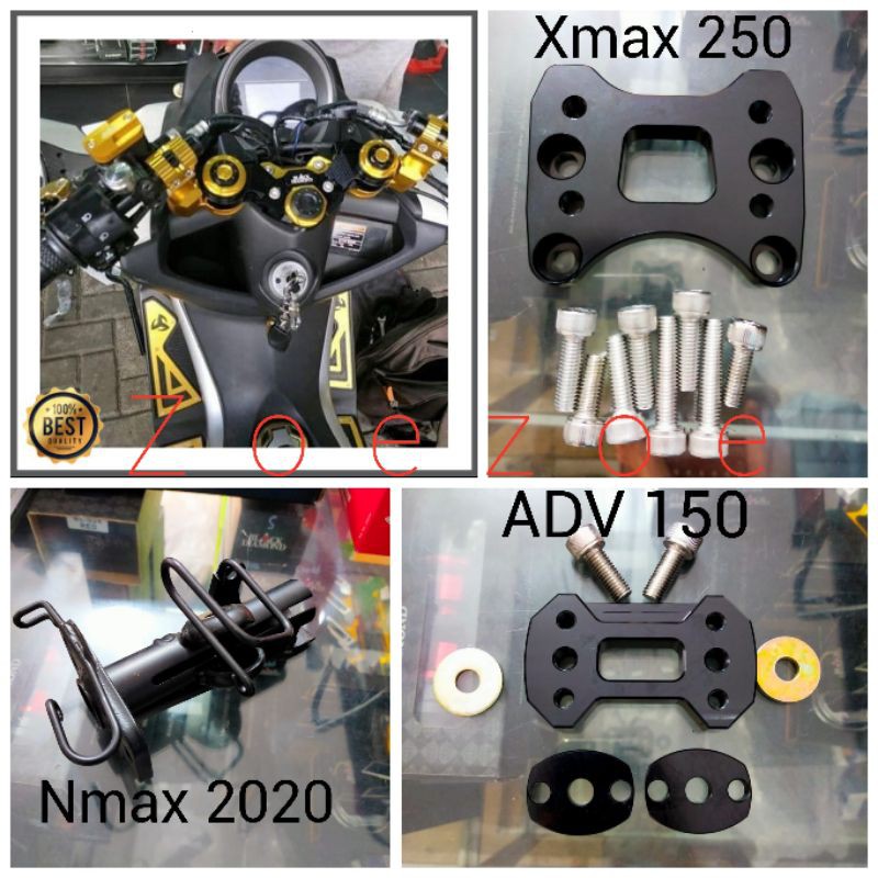 Breket Stang Jepit Nmax 2020 ADV 150 / ADV 160 Xmax 250 Dudukan Stang Jepit ADV 160 NMAX NEW