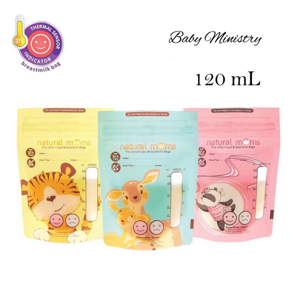 KANTONG ASI NATURAL MOM 120ML / NATURAL MOM KANTONG ASI 120ML