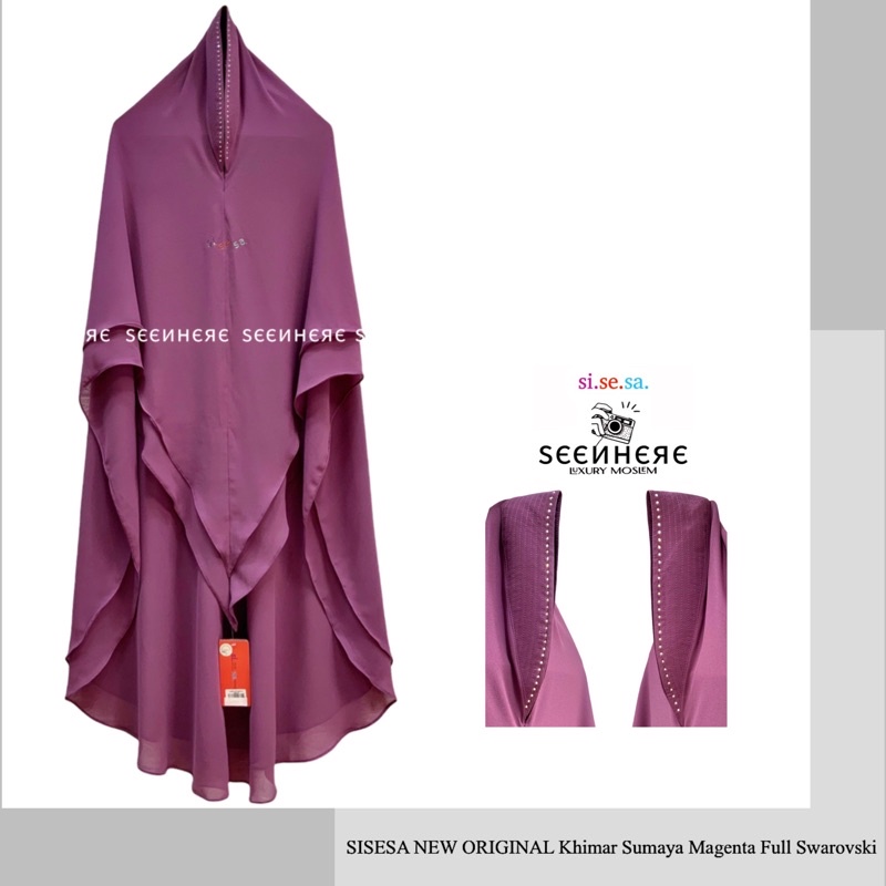 [SEENHERE] SISESA NEW ORIGINAL Khimar Sumaya Full Swarovski