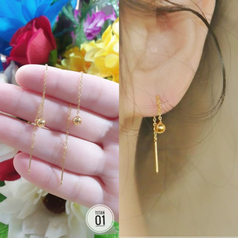 Anting Titanium 2 Layer Korean Style N03112109