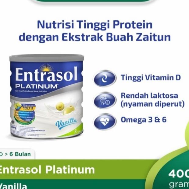 

[COD] Entrasol senior/ platinum vanila 400gr [COD]
