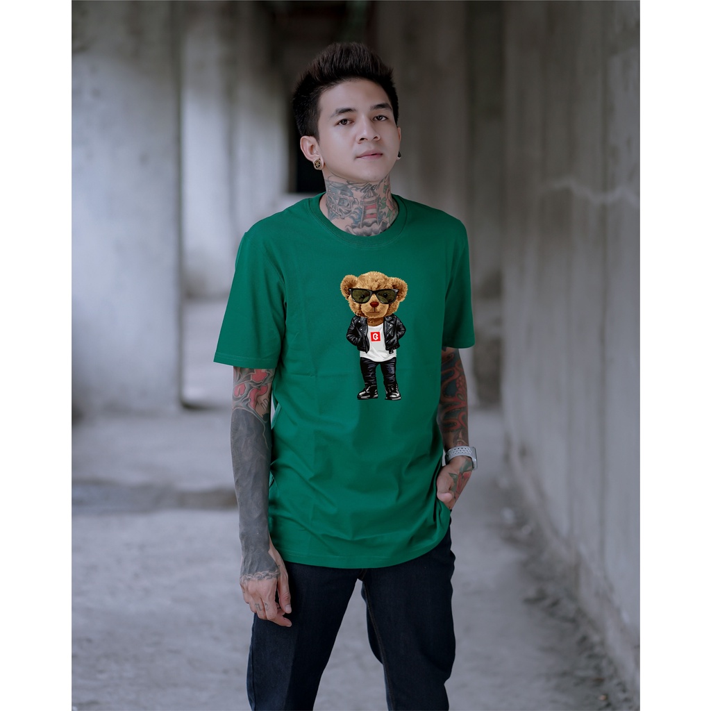 BRIGO Kaos Lengan Pendek Bear Metal II Kaos Distro BRIGO Beruang metal II Kaos Katun Combed M-XL ( Pria &amp; Wanita )