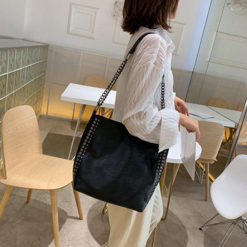 BJ71065 BEIGE/BLACK - TAS POLOS classic klasik slempang kulit TAS WANITA FASHION IMPORT MODIS ELEGAN TERMURAH TERLARIS TERBARU BAGSTORE JAKARTA TAS BATAM LT1865 VC84594 BQ2702