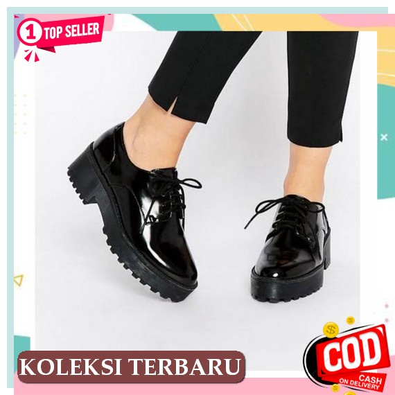 Sepatu Docmart Cewek Remaja Aestethic Cewek Korea Terbaru Murah Loafers Import Wanita Fashion Vintag