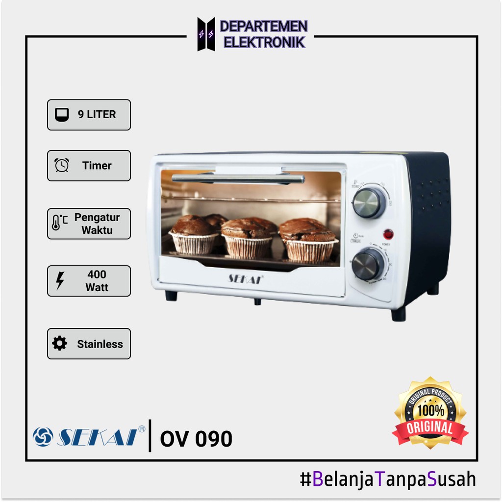 Sekai Oven Listrik (9L) OV 090 MURAH BANGET / GARANSI RESMI