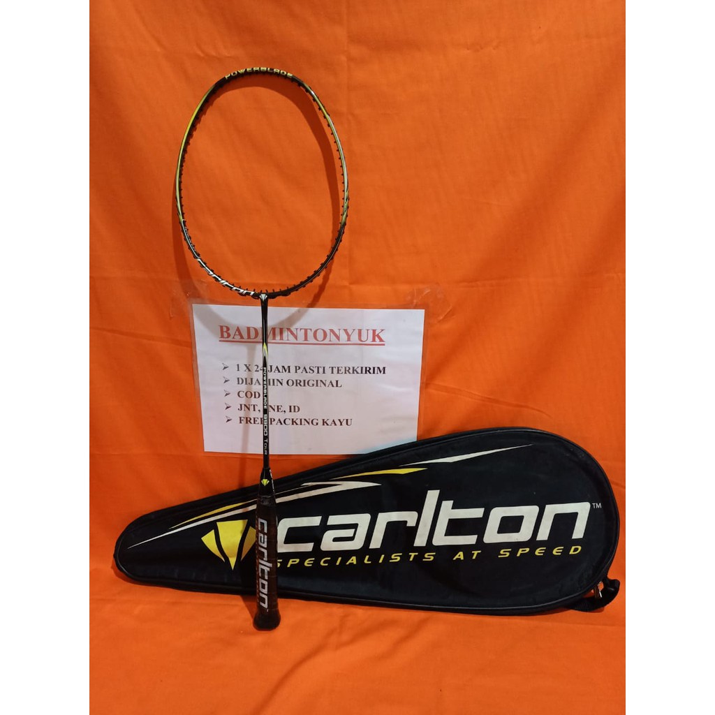 Carlton Powerblade 9900 Tour Raket Badminton original termurah free tas COD