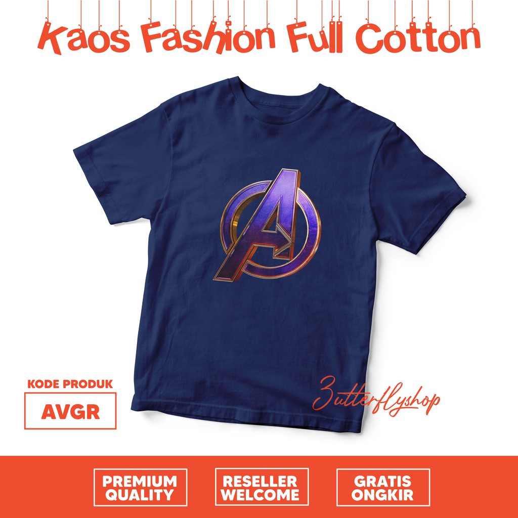 [KAOS ANAK] laki boys AVGERS full katun cotton nyaman atasan santai mall