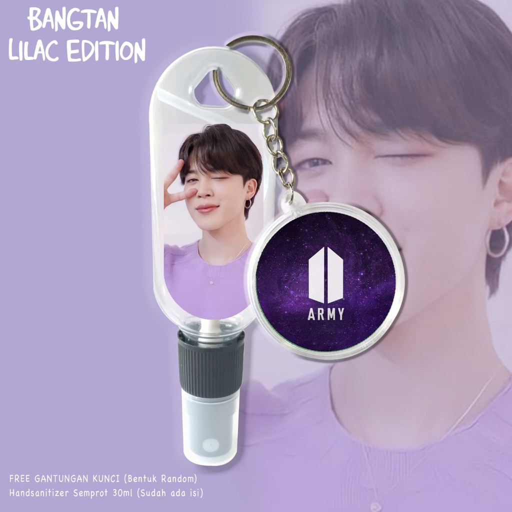 (FREE GANTUNGAN KUNCI) HANDSANITIZER B T S / KPOP EDITION / ARMY / BANGTAN / INCLUDE ISI 30ML