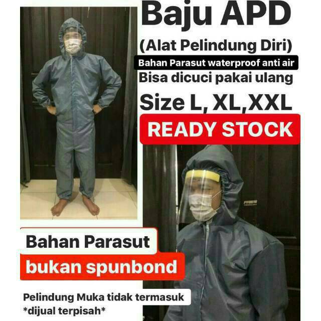  BAJU  APD  hazmat suite pelindung muka Shopee  Indonesia