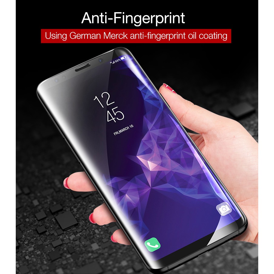 CAFELE HYDROGEL Samsung S9 / Samsung S9 Plus Tempered Glass 3D FULL COVER Auto Repair Anti Gores