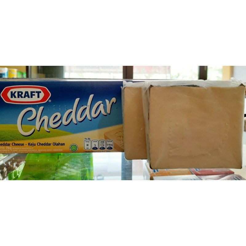 

Keju Kraft Cheddar Potongan / Repack 240-250gr