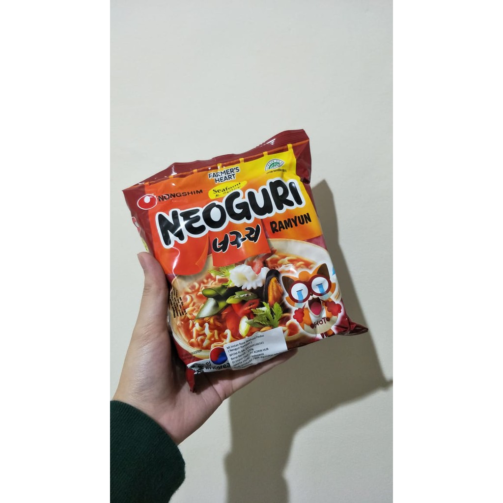 

NONGSHIM NEOGURI RAMYUN (Mi Instan Rasa Seafood Pedas)