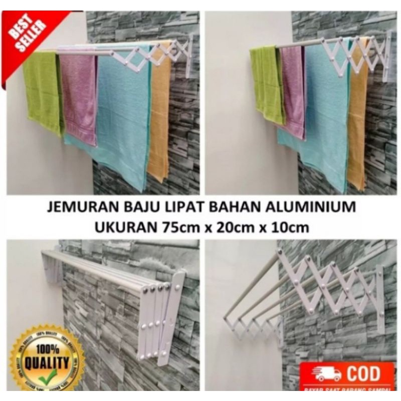 jemuran tempel di dinding kokoh dan kuat murah