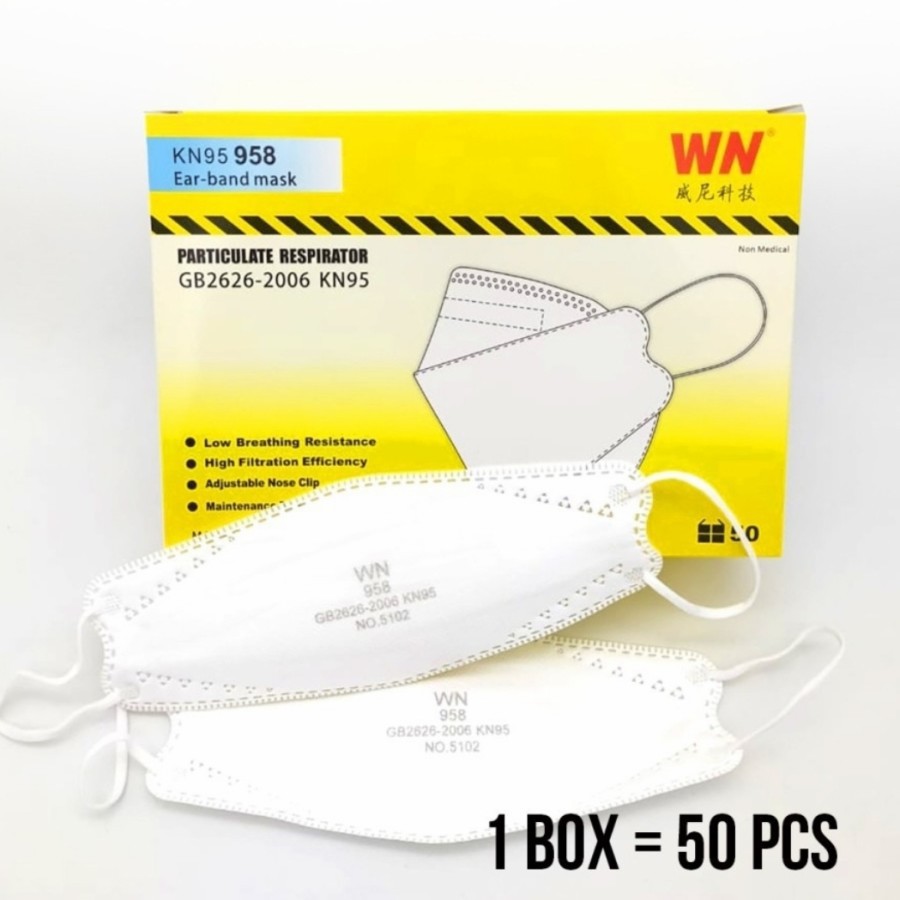 Masker KF94/KN95 4ply Putih Evo Masker Korea WN  isi 50 Pcs