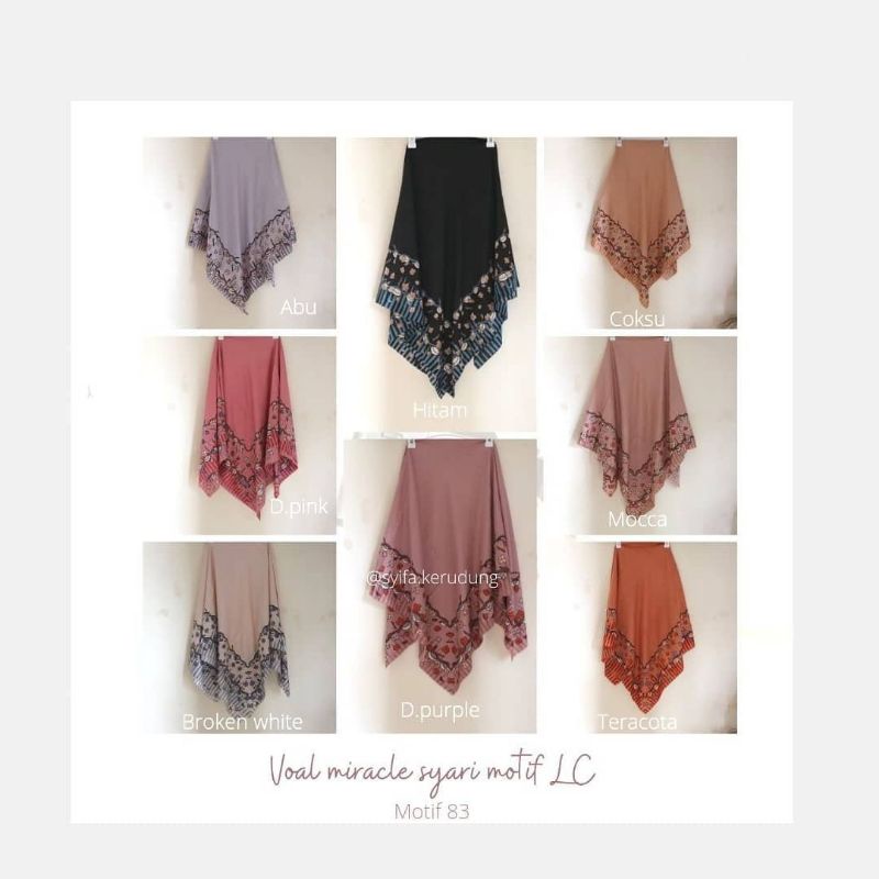 VOAL MIRACLE SYARI MOTIF UMAMA 130cm x 130cm PART 2-40