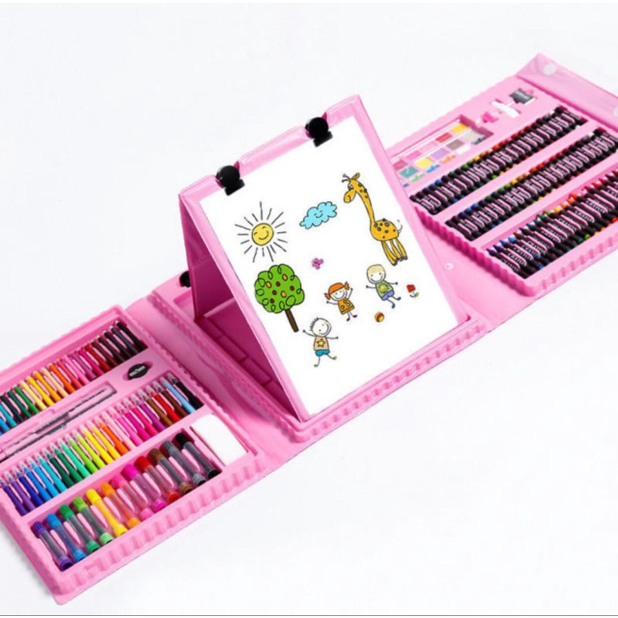 

YUH Pensil Warna Crayon set anak 2pcs - Alat set lukis 2pcs - Painting Set 2Pcs