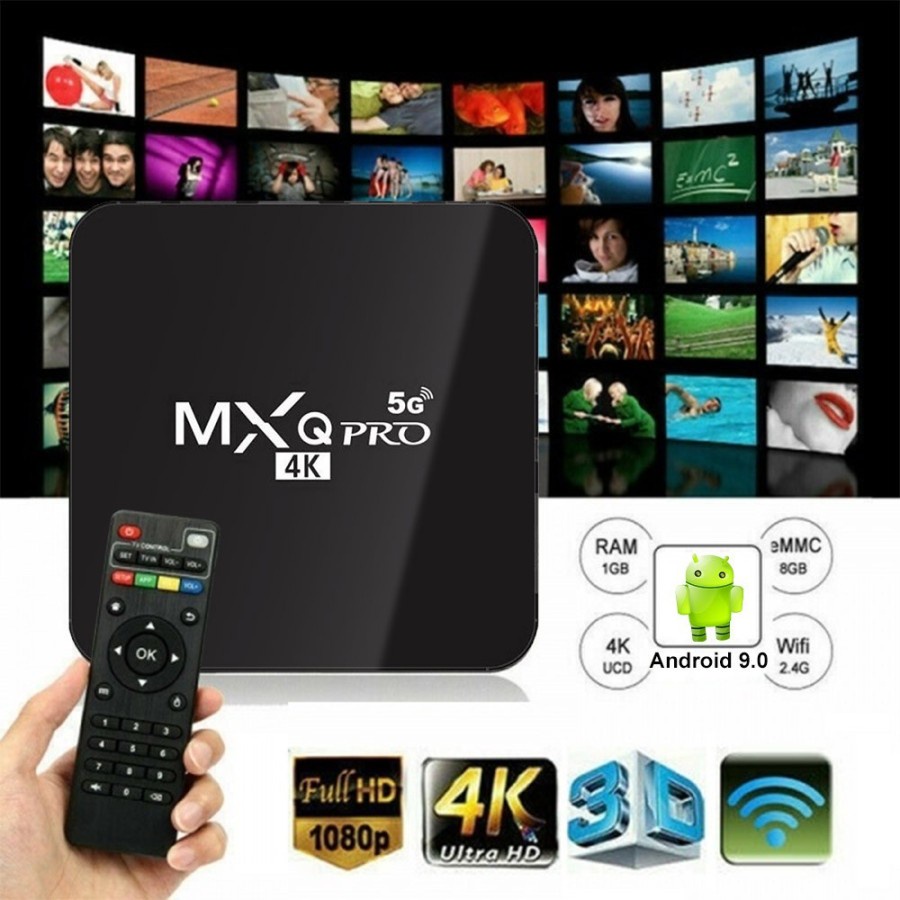 ELDE - 2GB+16GB Android TV BOX MXQ PRO 4K 5G - Smart TV Box Media Player - TV BOX Ram 2GB / Rom 16GB SET TOP BOX