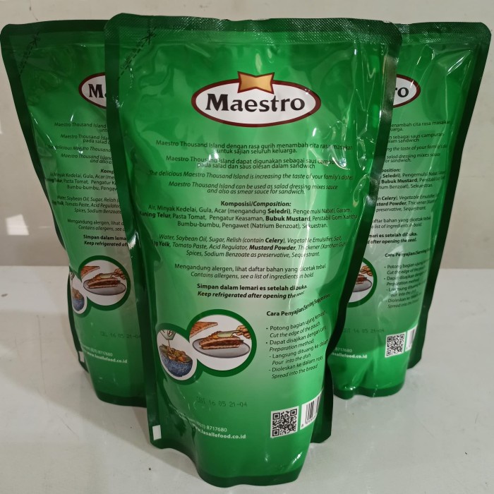 

vd2011c Maestro Thousand Island Mayonaise "Salad Dressing" Pouch 1 Kg Fsfs201