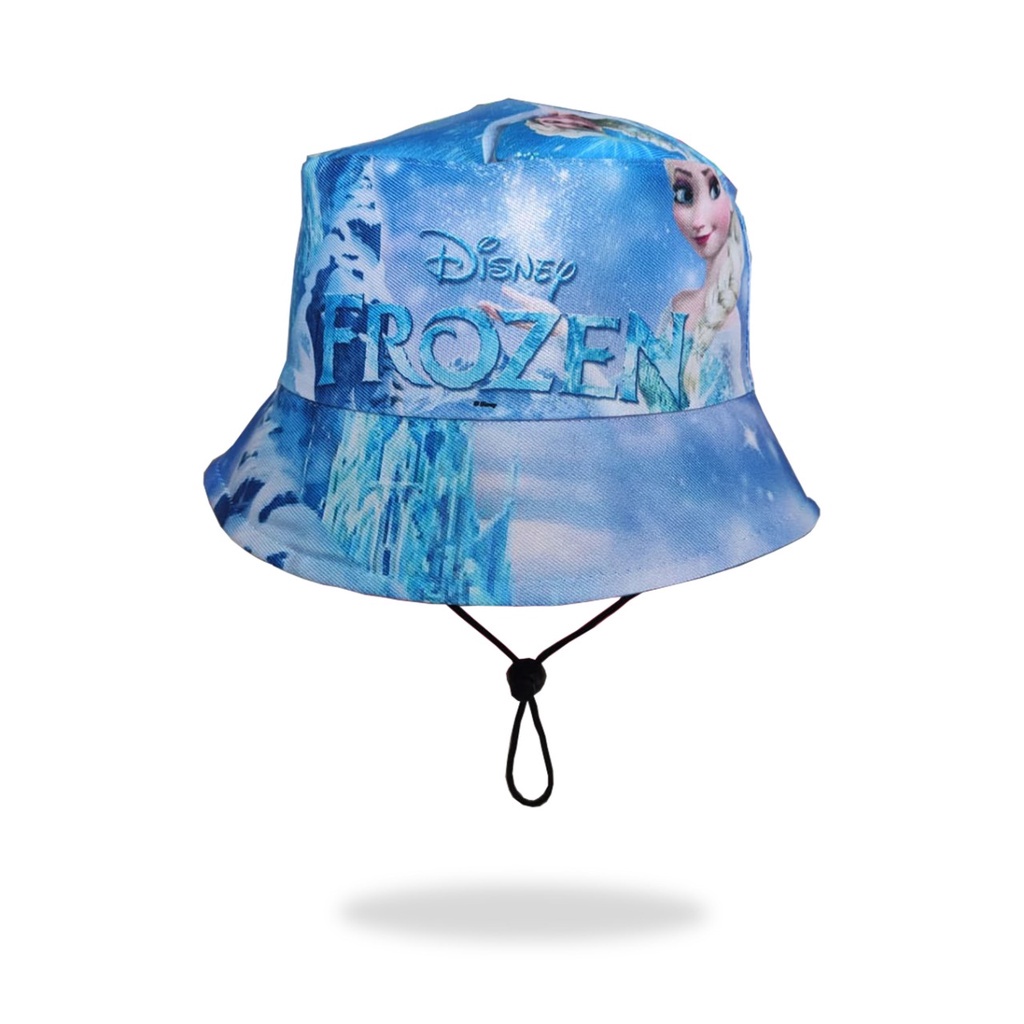 Topi Anak Perempuan Laki Laki Cowok Cewek 2 3 4 5 6 7 8 Tahun Bucket Hat Anak 1 FFD OOTD Fashion Anak Cowo Cewe Kecil Umur Balita Kado Kids Aksesoris Kepala Anak Lucu 1-Sblm Frozen Tali