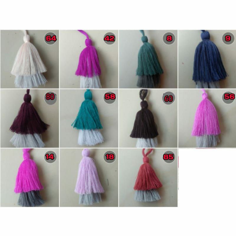 Tassel Rumbai Kerudung Dua Susun Termurah