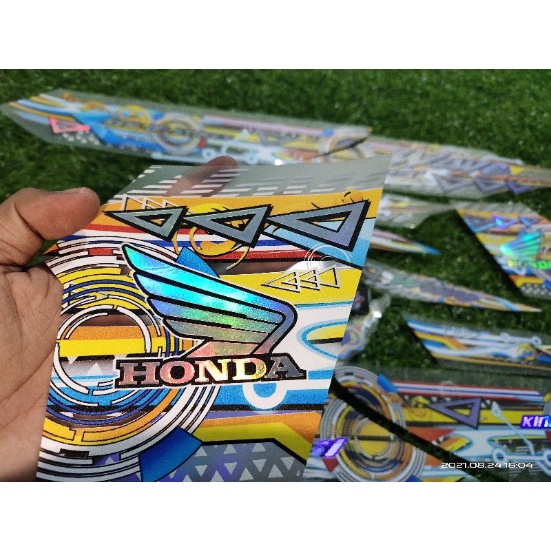 STRIPING TRANSPARAN SUPRA X 125 WAVE 125i HOLOGRAM