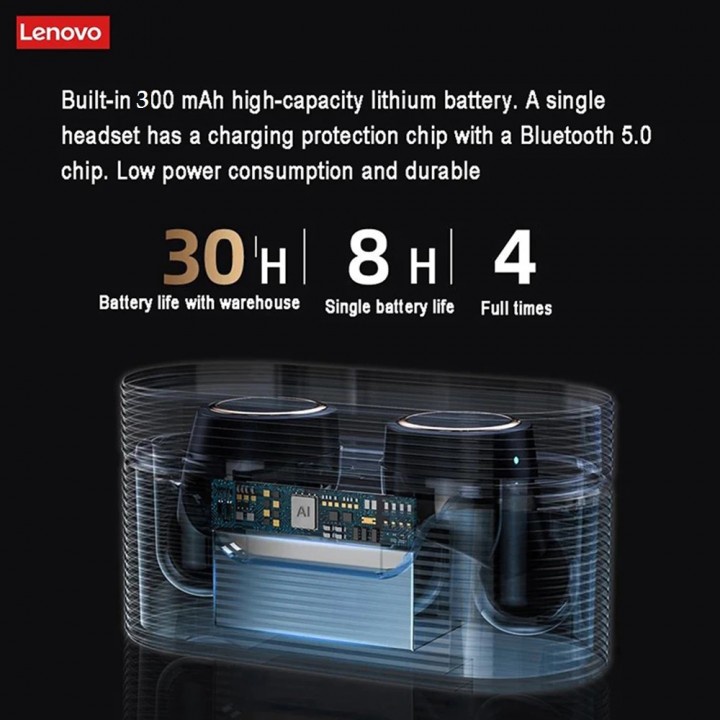 T84 LENOVO LivePods LP12 - TWS Bluetooth Earphone with 300mAh Storage Box