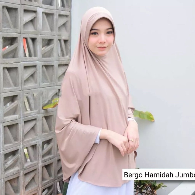 Bergo Hamidah Jumbo XL | Hijab Instan Jersey XL