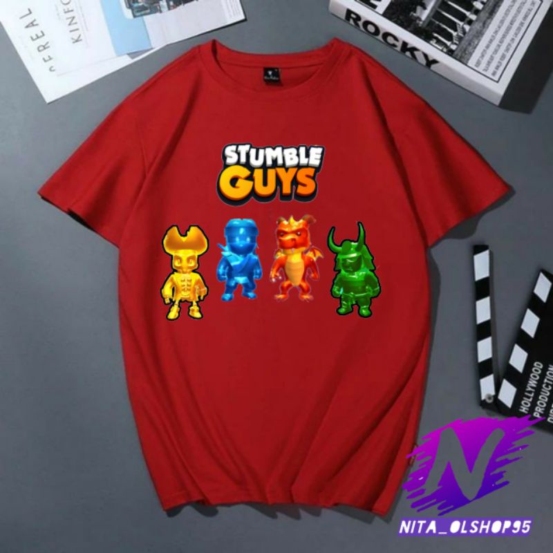 baju stumble guys kaos stumble guys baju kaos anak stumbel epic populer