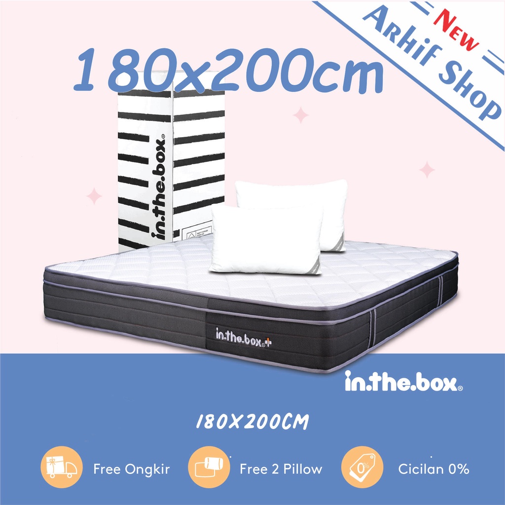SPRINGBED inthebox PLUS 180x200x28 (King) KASUR IN THE BOX +
