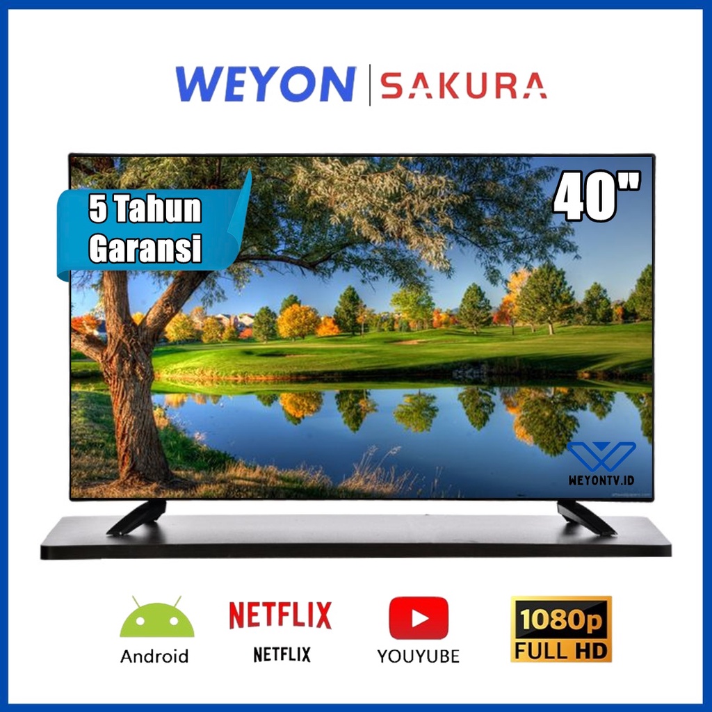 TV LED 40 inch Full HD Ready Smart Android TV Televisi