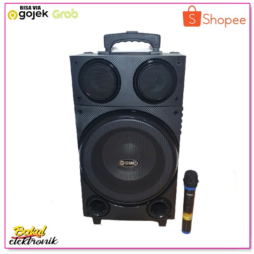 Promo GMC 897L Speaker Portabel/Ampli Meeting BLUETOOTH 10 inch